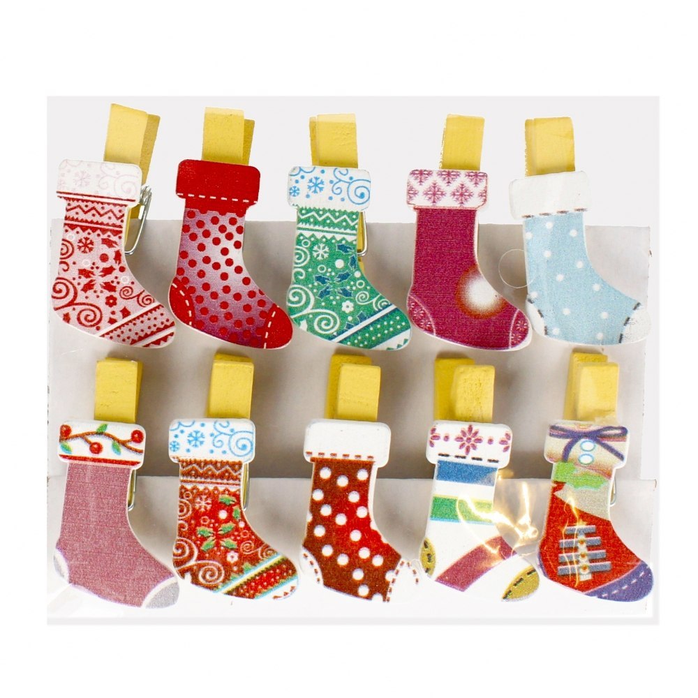 HEBILLAS DECORATIVAS CALCETINES NAVIDAD CRAFT WITH FUN 501909 CRAFT WITH FUN